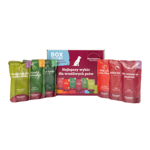 HERRMANN"S MANUFAKTUR - Box testowy dla psów 6x150g