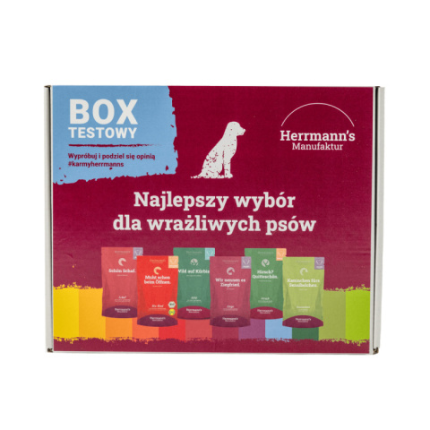 HERRMANN"S MANUFAKTUR - Box testowy dla psów 6x150g