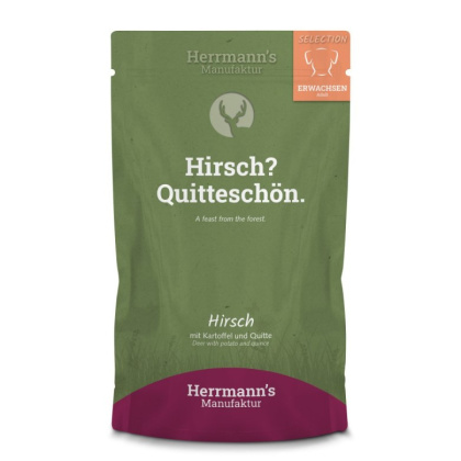 HERRMANN'S Selection Dog Hirsch - jeleń z pigwą 150g