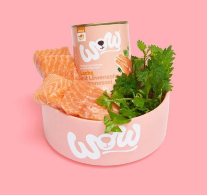 WOW Lachs - łosoś z mniszkiem lekarskim i pokrzywą 400g