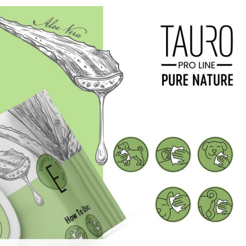 TAURO Naturalne Chusteczki nawilżane dla psa, 40 szt TAURO Naturalne Chusteczki nawilżane dla psa, 40 szt