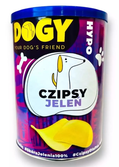 DOGY HYPO - Czipsy z Jelenia 75g DOGY HYPO - Czipsy z Jelenia 75g