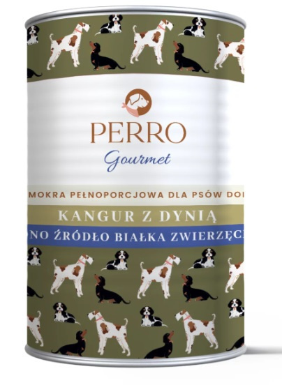 Perro Gourmet Kangur z dynią dla psów dorosłych 400g Perro Gourmet Kangur z dynią dla psów dorosłych 400g