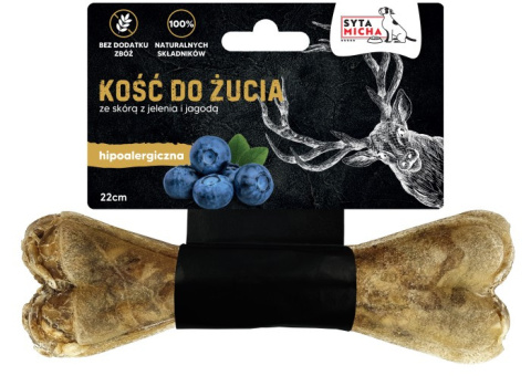 Syta Micha Kość do żucia Hipoalergiczna jeleń 22 cm MAXI Syta Micha Kość do żucia Hipoalergiczna jeleń 22 cm MAXI