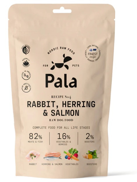 Pala Rabbit, herring & salmon (królik, śledź, łosoś) 100 g Pala Rabbit, herring & salmon (królik, śledź, łosoś) 100 g