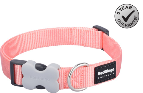 Red Dingo Classic Pastel Orange rozmiar L - klasyczna obroża dla psa Red Dingo Classic Pastel Orange rozmiar L - klasyczna obroża dla psa