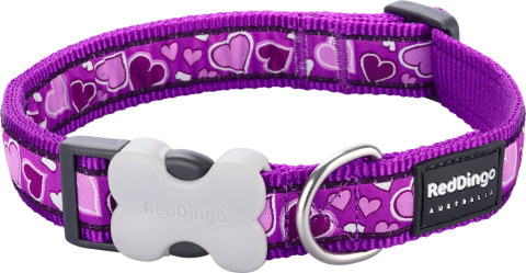 Red Dingo Design Breezy Love Purple rozmiar L - kolorowa obroża dla psa Red Dingo Design Breezy Love Purple rozmiar L - kolorowa obroża dla psa