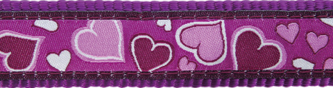 Red Dingo Design Breezy Love Purple rozmiar L - kolorowa obroża dla psa Red Dingo Design Breezy Love Purple rozmiar L - kolorowa obroża dla psa