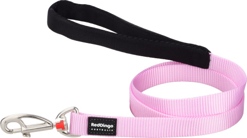 Red Dingo Fixed Lead Classic Pastel Pink rozmiar M - klasyczna smycz o długości 1,2m Red Dingo Fixed Lead Classic Pastel Pink rozmiar M - klasyczna smycz o długości 1,2m