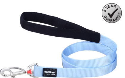 Red Dingo Fixed Lead Classic Pastel Blue rozmiar L - klasyczna smycz o długości 1,2m