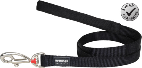 Red Dingo Fixed Lead Classic Black rozmiar L - klasyczna smycz o długości 1,2m Red Dingo Fixed Lead Classic Black rozmiar L - klasyczna smycz o długości 1,2m