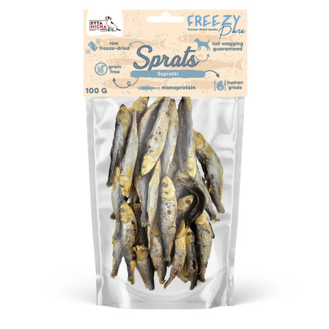 100% liofilizowane szprotki dla psa 100g FREEZY Pure 100% liofilizowane szprotki dla psa 100g FREEZY Pure