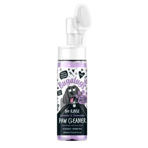 Bugalugs Paw Cleaner 200ml - pianka do czyszczenia łap psa, bez spłukiwania, lawenda z rumiankiem Bugalugs Paw Cleaner 200ml - pianka do czyszczenia łap psa, bez spłukiwania, lawenda z rumiankiem