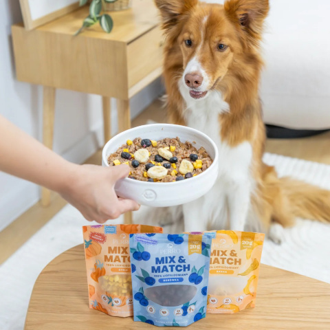 MIX & MATCH Borówka amerykańska Przysmaki liofilizowane 20g MIX & MATCH Borówka amerykańska Przysmaki liofilizowane 20g
