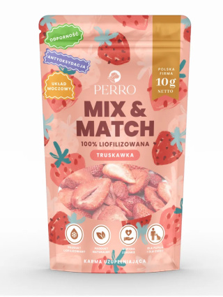 MIX & MATCH Truskawka Przysmaki liofilizowane 10g