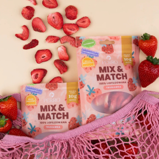MIX & MATCH Truskawka Przysmaki liofilizowane 10g