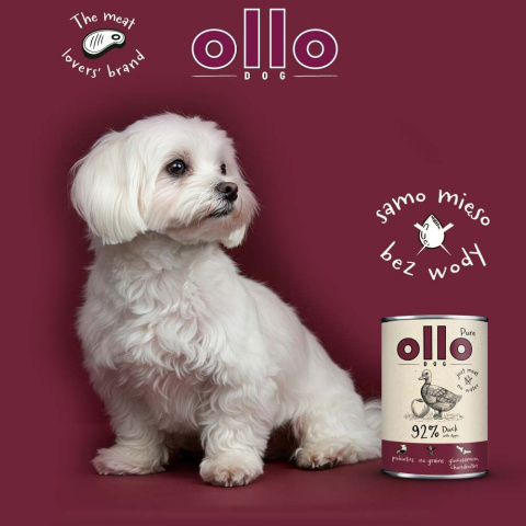 Ollo Pure Kaczka z Jabłkiem 400g Ollo Pure Kaczka z Jabłkiem 400g