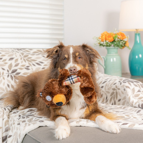 Power Plush Beary Styles Large - szeleszczący misiu z wbudowaną piłeczką i piszczałką dla dużych psów Power Plush Beary Styles Large - szeleszczący misiu z wbudowaną piłeczką i piszczałką dla dużych psów