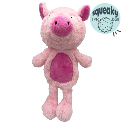 Power Plush Piggie Large - szeleszcząca świnka z wbudowaną piłeczką i piszczałką dla średnich i dużych psów Power Plush Piggie Large - szeleszcząca świnka z wbudowaną piłeczką i piszczałką dla średnich i dużych psów