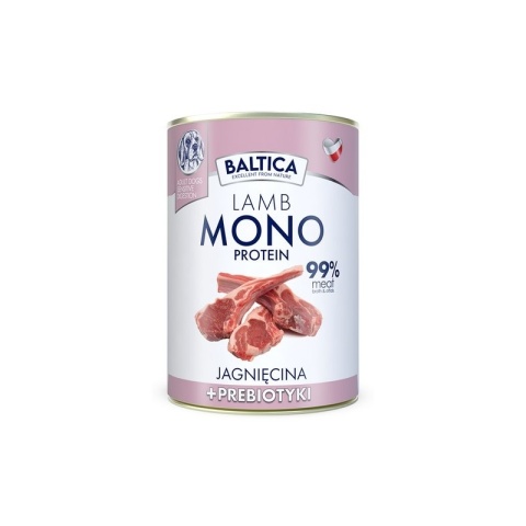 BALTICA NUTRACEUTIC Jagnięcina 99% i prebiotyki 400g