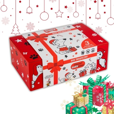 BOX świąteczny dla psa - 3 niespodzianki dla psa