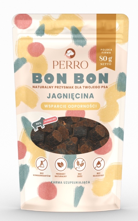 BON BON Jagnięcina – Wsparcie odporności Przysmaki z dodatkiem funkcyjnym 80g