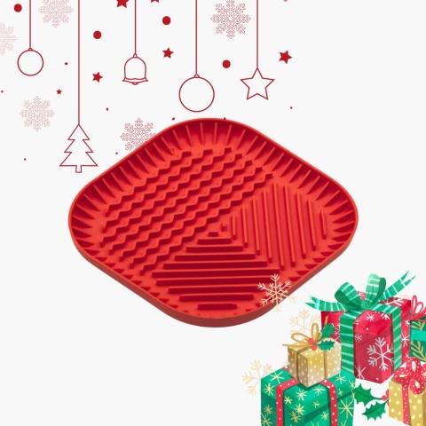 Fiboowl M - x-mas - czerwona 19 cm