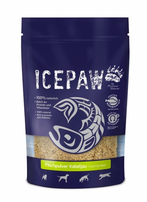 ICEPAW - suszony dorsz - dosmaczacz dla psów 200g