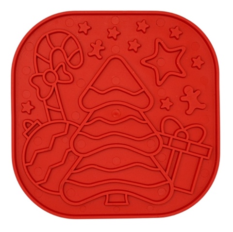 Lollipop – xmas - mata do lizania czerwona - 19 cm