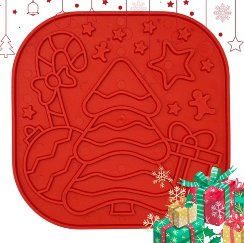 Lollipop – xmas - mata do lizania czerwona - 19 cm