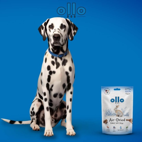 Ollo Rabbit - naturalne przysmaki z królika dla psa  80g