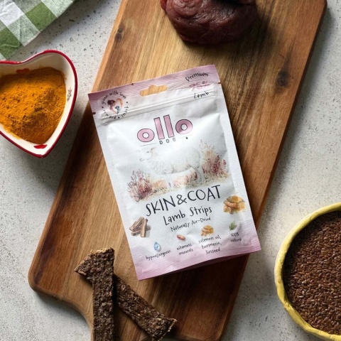 Ollo Skin & Coat - lśniąca sierść - przysmaki funkcyjne dla psa z jagnięciny