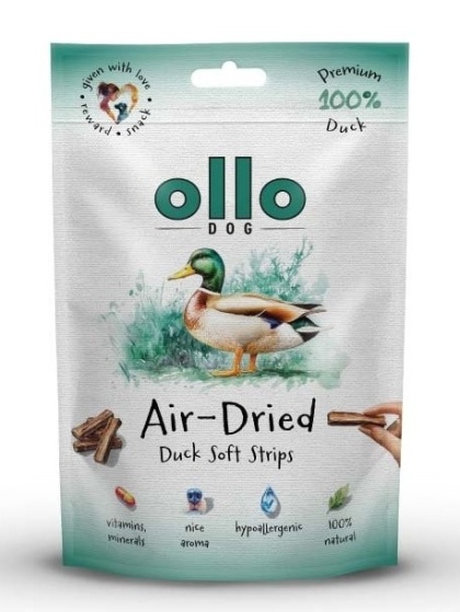 Ollo Duck - naturalne przysmaki z kaczki dla psa  80g