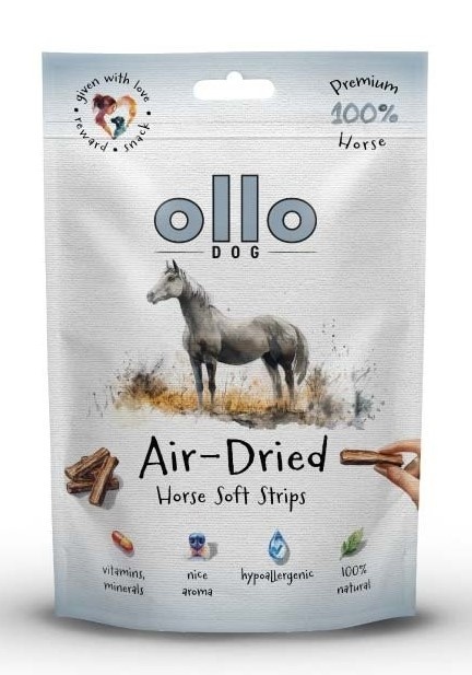 Ollo Horse Strips - naturalne przysmaki z koniny dla psa  80g