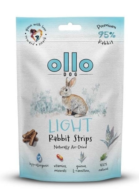 Ollo Light Rabbit - niskotłusczowe - przysmaki funkcyjne dla psa z królika
