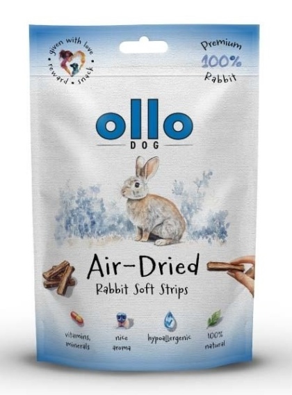 Ollo Rabbit - naturalne przysmaki z królika dla psa  80g