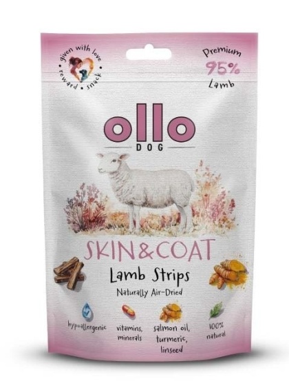 Ollo Skin & Coat - lśniąca sierść - przysmaki funkcyjne dla psa z jagnięciny