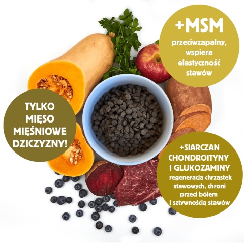 Slow Dog Dziczyzna & Superfoods 3kg KARMA TŁOCZONA NA ZIMNO