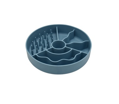 Slow fiboowl mini - niebieska miska spowalniająca dla małych ras 15 cm