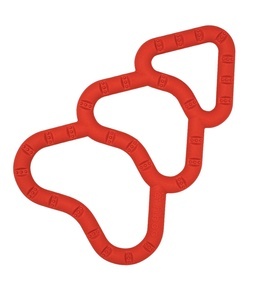 Szarpak Fibinka XMAS czerwona 25 cm