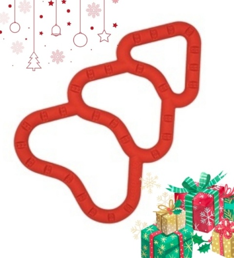 Szarpak Fibinka XMAS czerwona 25 cm