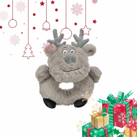 TRIXIE Xmas Renifer zabawka dla psa, pluszowa 24 cm