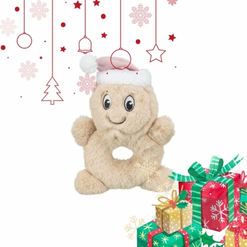 Trixie Xmas – Ludzik z piernika – świąteczna zabawka dla psa 22 cm