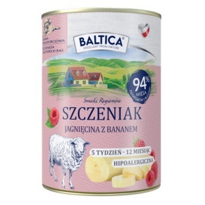 BALTICA Szczeniak Jagnięcina z bananem 400g