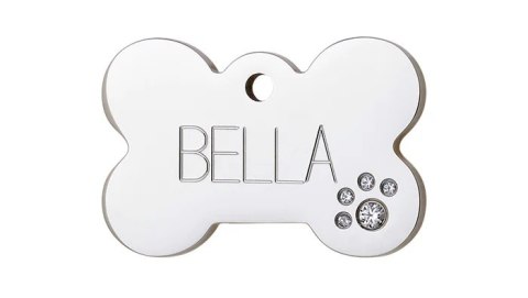Diamante ID Tag z grawerem Bone