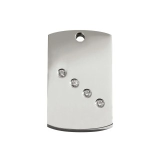 Diamante ID Tag z grawerem Rectangle