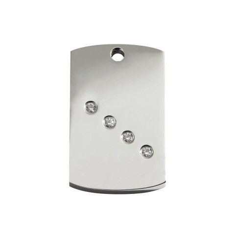 Diamante ID Tag z grawerem Rectangle