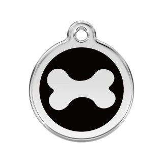 ID Tag z grawerem Bone Black