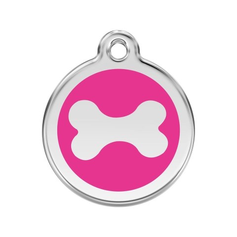 ID Tag z grawerem Bone Hot Pink