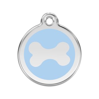 ID Tag z grawerem Bone Light Blue